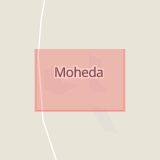 Karta som med röd fyrkant ramar in Moheda, Alvesta, Kronobergs län