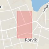 Karta som med röd fyrkant ramar in Rörvik, Sävsjö, Jönköpings län