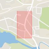 Karta som med röd fyrkant ramar in Virserum, Hultsfred, Kalmar län