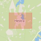 Karta som med röd fyrkant ramar in Virke, Hestra, Gislaveds Kommun, Gislaved, Jönköpings län
