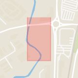 Karta som med röd fyrkant ramar in Frillesås, Göteborgsvägen, Kungsbacka, Hallands län