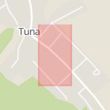 Karta som med röd fyrkant ramar in Tuna, Vimmerby, Kalmar län