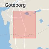 Karta som med röd fyrkant ramar in Mölndal, Västra Götalands län