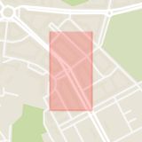 Karta som med röd fyrkant ramar in Kungsladugård, Godhemsgatan, Göteborg, Västra Götalands län