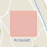Karta som med röd fyrkant ramar in Krokslätt, Framnäsgatan, Mölndalsvägen, Göteborg, Västra Götalands län