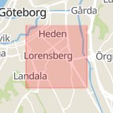 Karta som med röd fyrkant ramar in Göteborg, Parkgatan, Torslanda, Ulricehamn, Wieselgrensplatsen, Mölndalsvägen, Södra Vägen, Västra Götalands län