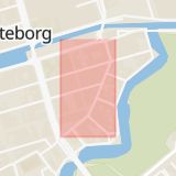 Karta som med röd fyrkant ramar in Göteborg, Östra Larmgatan, Vänersborg, Herrljunga, Alingsåsvägen, Västra götalands län, Västra Götalands län
