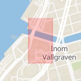 Karta som med röd fyrkant ramar in Göteborg, Uddevalla, Tureborgsvägen, Västra Götalands län