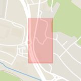 Karta som med röd fyrkant ramar in Landvettermotet, Ulricehamn, Bogesundsgatan, Borås, Viskan, Östgötagatan, Västra Götalands län