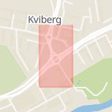 Karta som med röd fyrkant ramar in Bellevue, Göteborg, Västra Götalands län