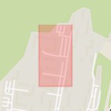 Karta som med röd fyrkant ramar in Barometergatan, Länsmansgården, Göteborg, Västra Götalands län