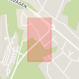Karta som med röd fyrkant ramar in Lilla Björlandavägen, Sommarvädersgatan, Göteborg, Västra Götalands län