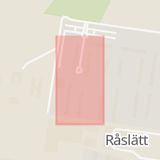 Karta som med röd fyrkant ramar in Råslätt, Jönköping, Skillingaryd, Vaggeryds Kommun, Jönköpings län