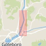 Karta som med röd fyrkant ramar in Marieholmsgatan, Göteborg, Västra Götalands län