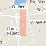 Karta som med röd fyrkant ramar in Ljungarum, Industrigatan, Jönköping, Jönköpings län