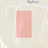 Karta som med röd fyrkant ramar in Ryhov, Jönköping, Jönköpings län