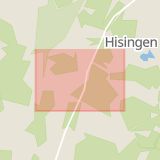 Karta som med röd fyrkant ramar in Lidköping, Sunnersberg, Gnejsvägen, Hisingen, Länsmansgården, Västra götalands län, Västra Götalands län