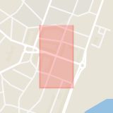 Karta som med röd fyrkant ramar in Torpa, Brahegatan, Torpagatan, Jönköping, Jönköpings län