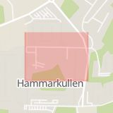 Karta som med röd fyrkant ramar in Göteborg, Hammarkulletorget, Tranemo, Länghem, Västra Götalands län