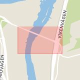 Karta som med röd fyrkant ramar in Surte, Jordfallsbron, Göteborgsvägen, Ale, Västra Götalands län
