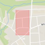 Karta som med röd fyrkant ramar in Gunnarsbo, Habo, Jönköpings län