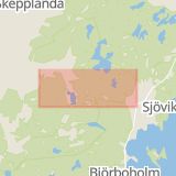 Karta som med röd fyrkant ramar in Kilandavägen, Lerum, Västra Götalands län