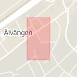 Karta som med röd fyrkant ramar in Älvängen, Bankbacken, Ale, Västra Götalands län