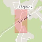 Karta som med röd fyrkant ramar in Fåglavik, Herrljunga, Västra Götalands län