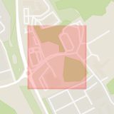 Karta som med röd fyrkant ramar in Värmevägen, Linköpings Kommun, Linköping, Östergötlands län