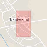 Karta som med röd fyrkant ramar in Bankekind, Linköping, Östergötlands län