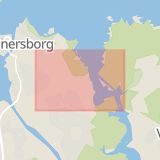 Karta som med röd fyrkant ramar in Götene, Vänersborg, Östra Vägen, Göteborg, Fjärde Långgatan, Västra götalands län, Västra Götalands län