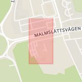Karta som med röd fyrkant ramar in Tunnbindaregatan, Linköping, Sandgatan, Norrköping, Mjölby, Östergötlands län