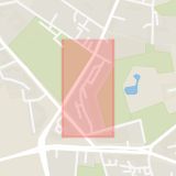 Karta som med röd fyrkant ramar in Östergötland, Stockholmsvägen, Norrköping, Hunnebergsgatan, Linköping, Bangårdsgatan, Östergötlands län