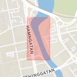 Karta som med röd fyrkant ramar in Stångebro, Linköping, Östergötlands län
