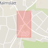 Karta som med röd fyrkant ramar in Mjölby, Malmslätt, Linköping, Östergötlands län