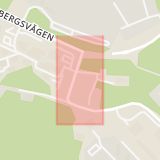 Karta som med röd fyrkant ramar in Malmslätt, Kärnabrunnsgatan, Linköping, Östergötlands län
