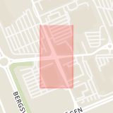 Karta som med röd fyrkant ramar in Tornby, Roxviksgatan, Svedengatan, Linköping, Östergötlands län