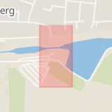 Karta som med röd fyrkant ramar in Bergs Slussar, Linköpings Kommun, Linköping, Östergötlands län