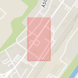 Karta som med röd fyrkant ramar in Ringgatan, Östermalmsgatan, Motala, Östergötlands län
