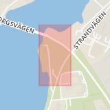 Karta som med röd fyrkant ramar in Charlottenborg, Motala, Skänninge, Östergötlands län