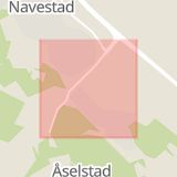 Karta som med röd fyrkant ramar in Navestad, Norrköping, Hageby, Mjölby, Långdansgatan, Östergötlands län