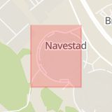 Karta som med röd fyrkant ramar in Norrköping, Navestad, Spelmansgatan, Svälthagen, Finspång, Östergötlands län
