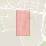 Karta som med röd fyrkant ramar in Ektorpsgatan, Norrköping, Ågatan, Linköping, Östergötlands län