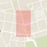 Karta som med röd fyrkant ramar in Södertull, Norrköping, Östergötlands län