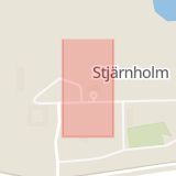 Karta som med röd fyrkant ramar in Nyköping, Stjärnholm, Oxelösund, Södermanlands län