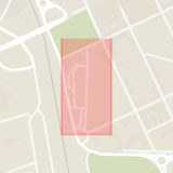 Karta som med röd fyrkant ramar in Teatergatan, Nyköping, Borgmästaregatan, Eskilstuna, Västerleden, Årby, Södermanlands län