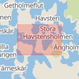 Karta som med röd fyrkant ramar in Havstenssund, Tanum, Västra Götalands län