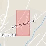 Karta som med röd fyrkant ramar in Hjortkvarn, Hallsberg, Örebro län