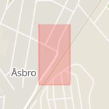 Karta som med röd fyrkant ramar in Åsbro, Askersund, Örebro län
