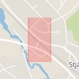 Karta som med röd fyrkant ramar in Stjärnhov, Gnesta, Södermanlands län